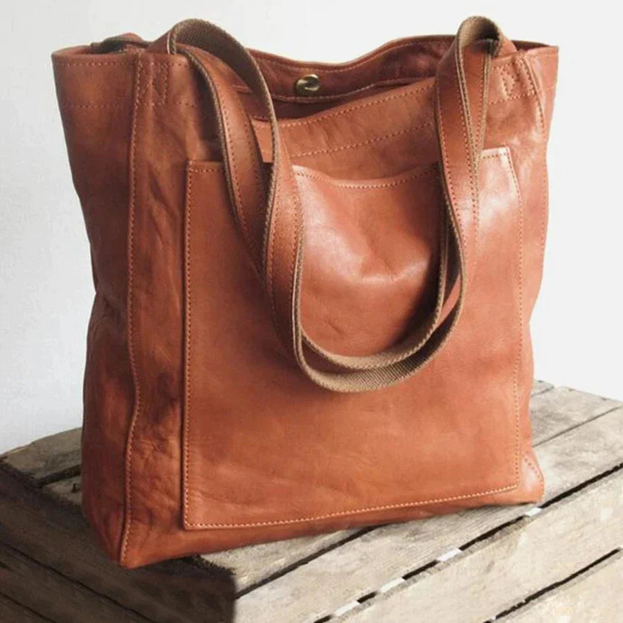 Sienna | Classic Leather Tote Bag