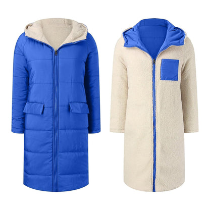 Luna | Reversible Sherpa-Lined Long Coat