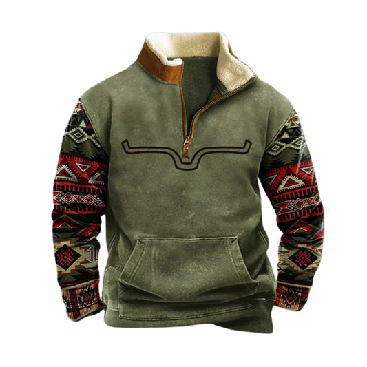 Dakota | Men's Rustic Fleece Half-Zip Sweater