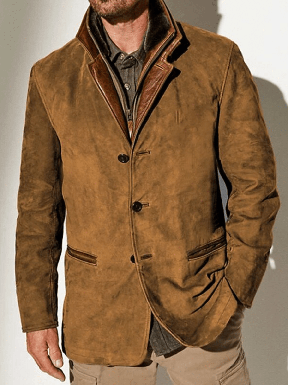 Winston | Vintage Suede-Style Jacket